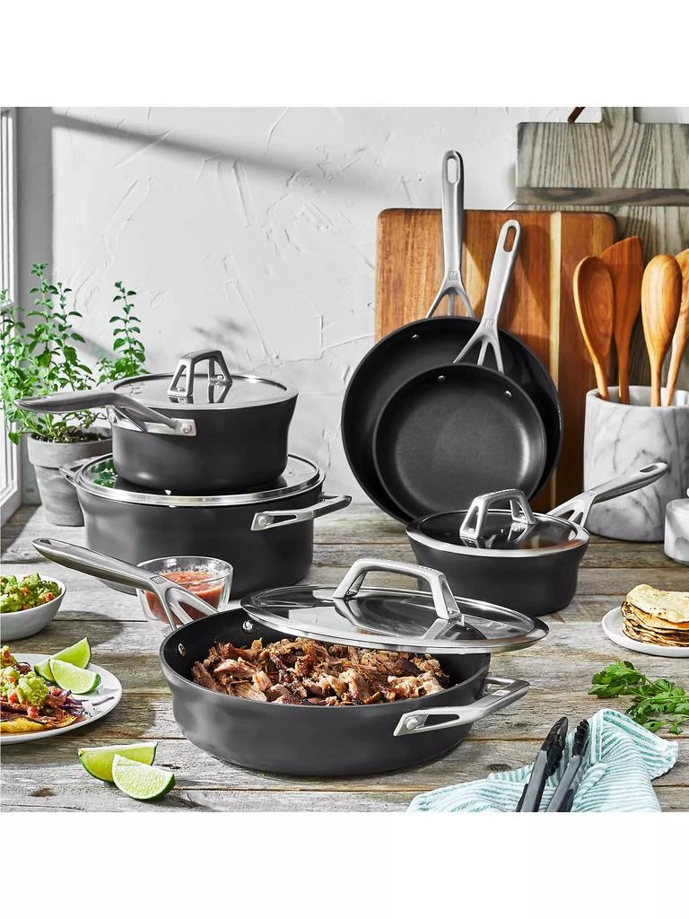 ZWILLING J.A. Henckels Motion Aluminum Hard Anodized Non-Stick 10-Piece Cookware Set 3