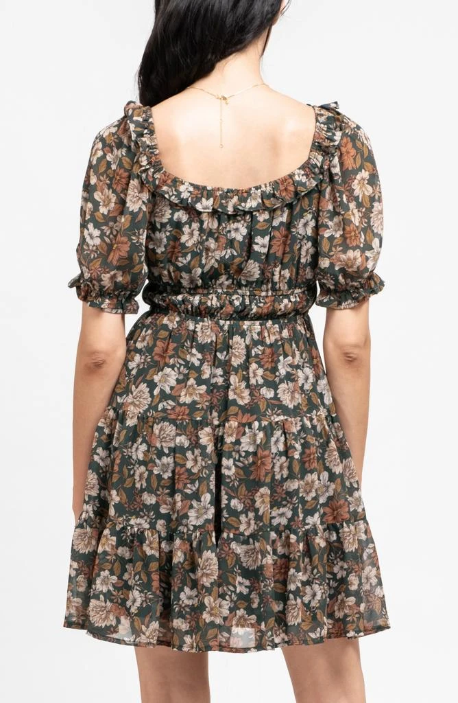AUGUST SKY Floral Empire Waist Dress 7
