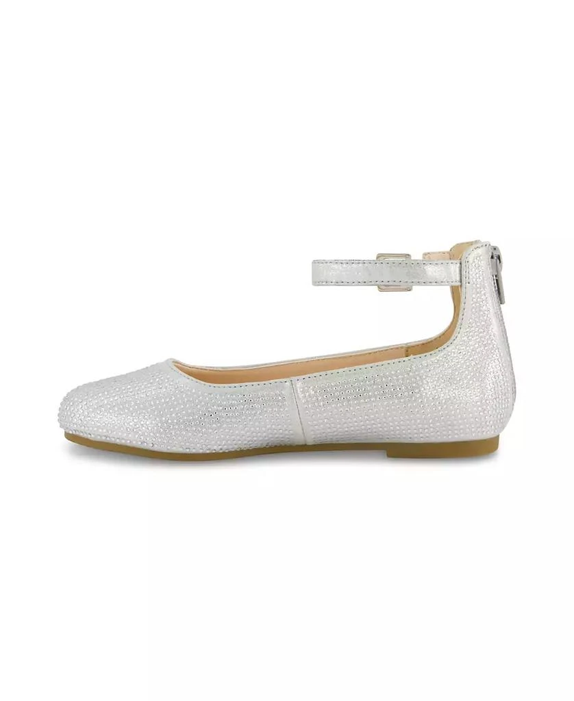 Kenneth Cole Kenneth Cole Little Girls Daisy Ethel Silver Ballet Flat 2