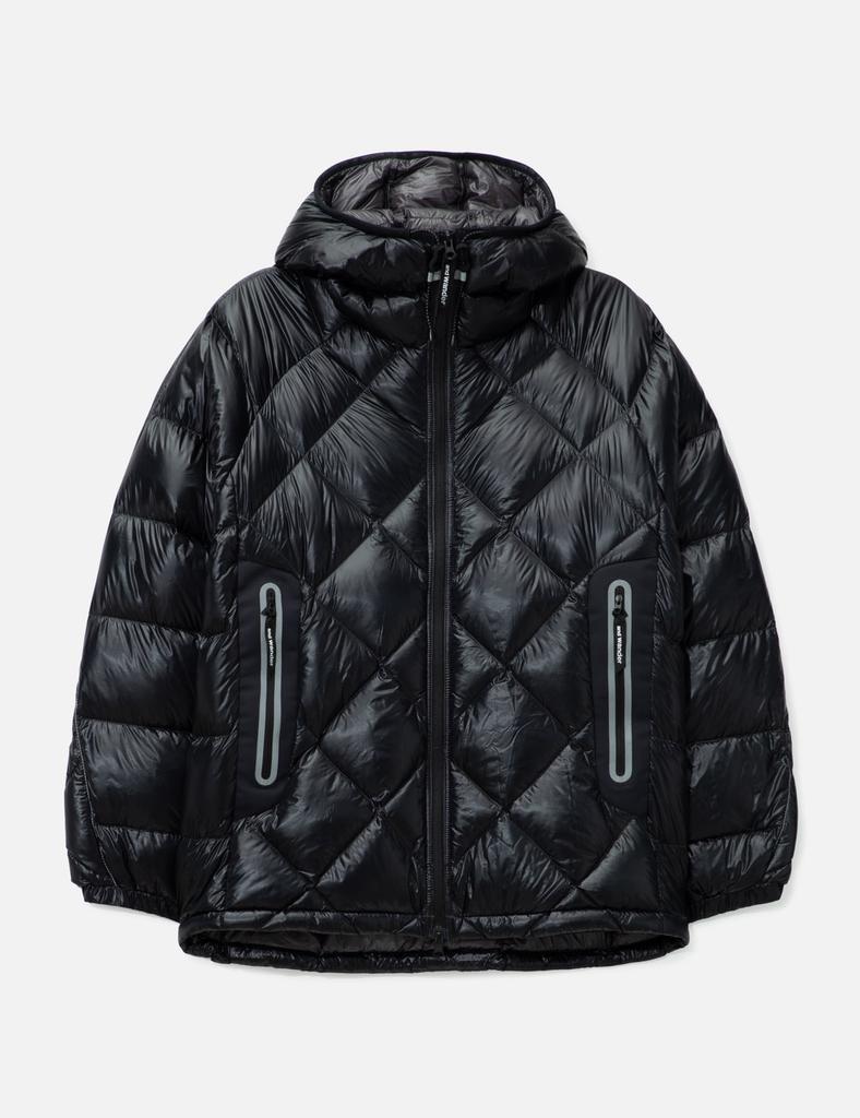 And Wander Maison Kitsuné Trak Hoodie Navy - Hoodies