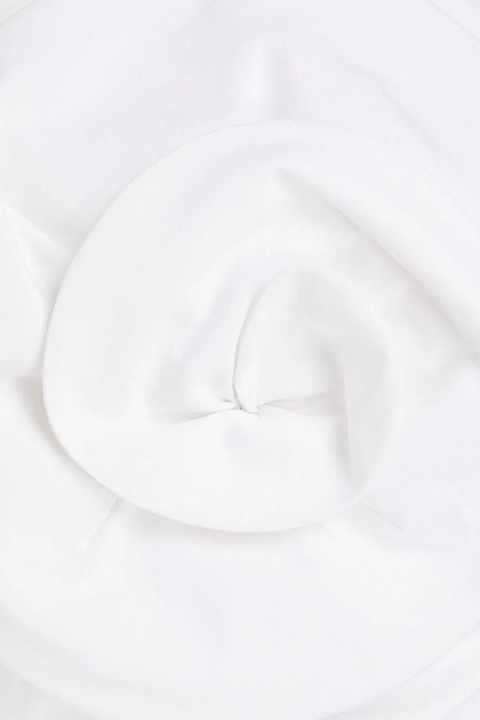 Mara Hoffman Maia strapless appliquéd TENCEL™and linen-blend midi dress 4