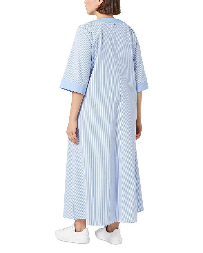 Marina Rinaldi Sport 2A Uscita Opossum Embroidered Split V Neck Dress