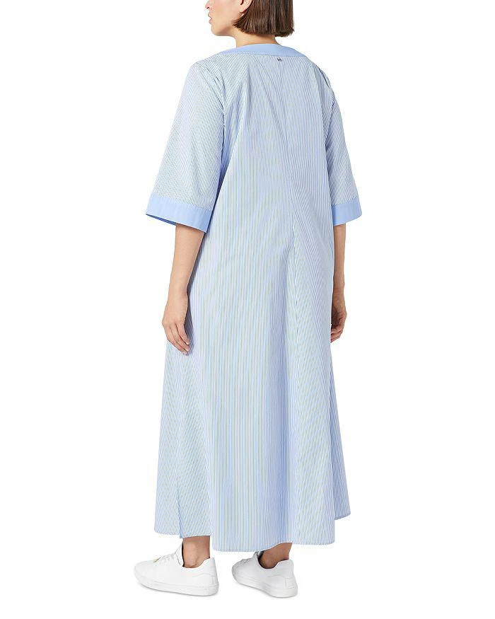 Marina Rinaldi Sport 2A Uscita Opossum Embroidered Split V Neck Dress 2