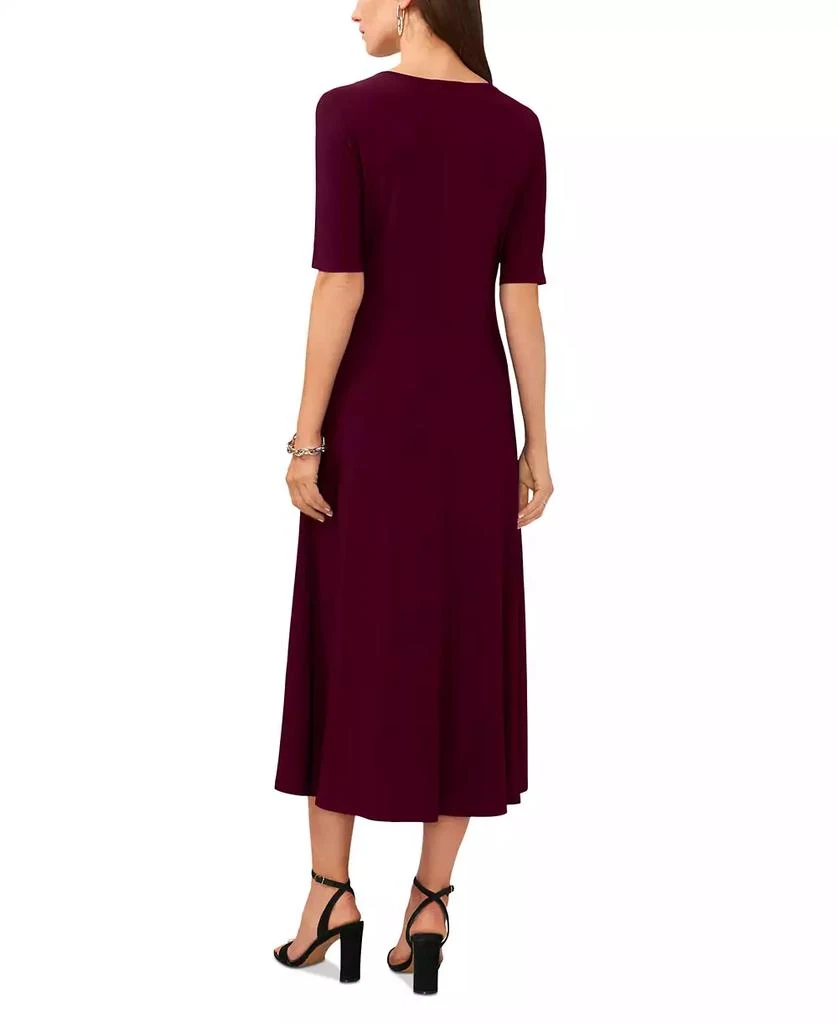 Shop Women's V-Neck Twist-Front Elbow-Sleeve Midi Dress on Sale at  BeyondStyle  Get 61% Off Women's V-Neck Twist-Front Elbow-Sleeve Midi Dress  with Limited-Time Flash Deals, Exclusive Discounts, and Special Offers.  Enjoy Unbeatable