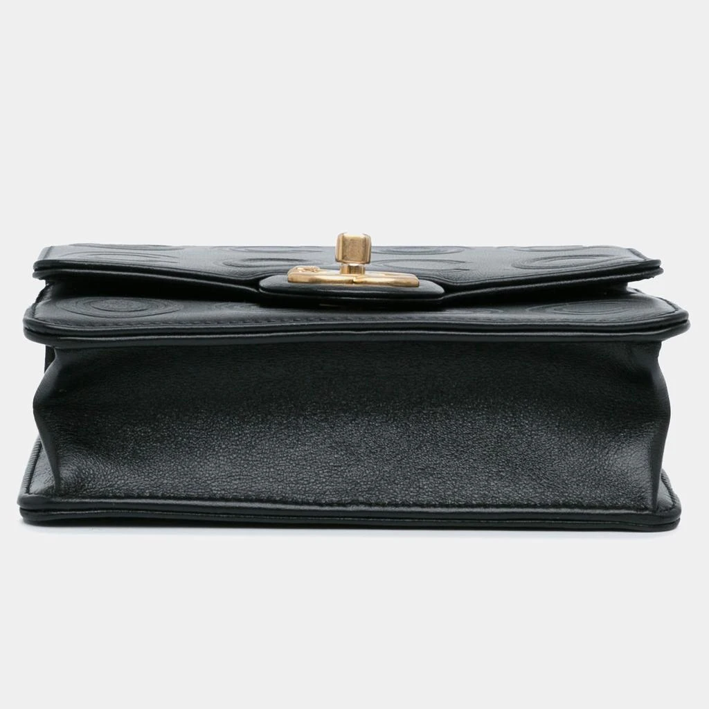 Chanel Chanel Black Coco Embossed Flap Shoulder Bag
 7