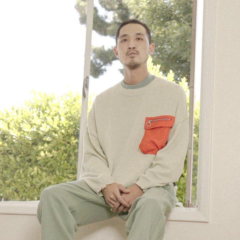Konus Men's Oversize Sweater In Green 2
