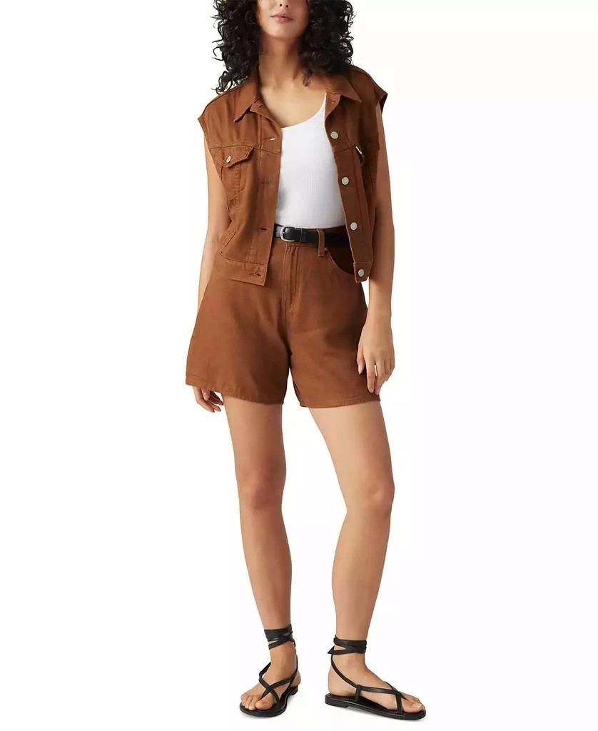 Levi's Premium Women's Cotton High Rise Baggy Shorts 1