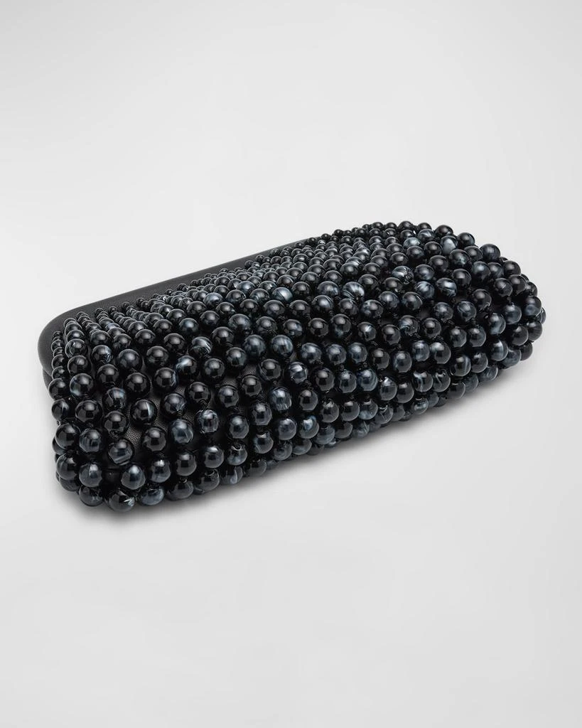 Cult Gaia Nia Beaded Leather Clutch Bag 7