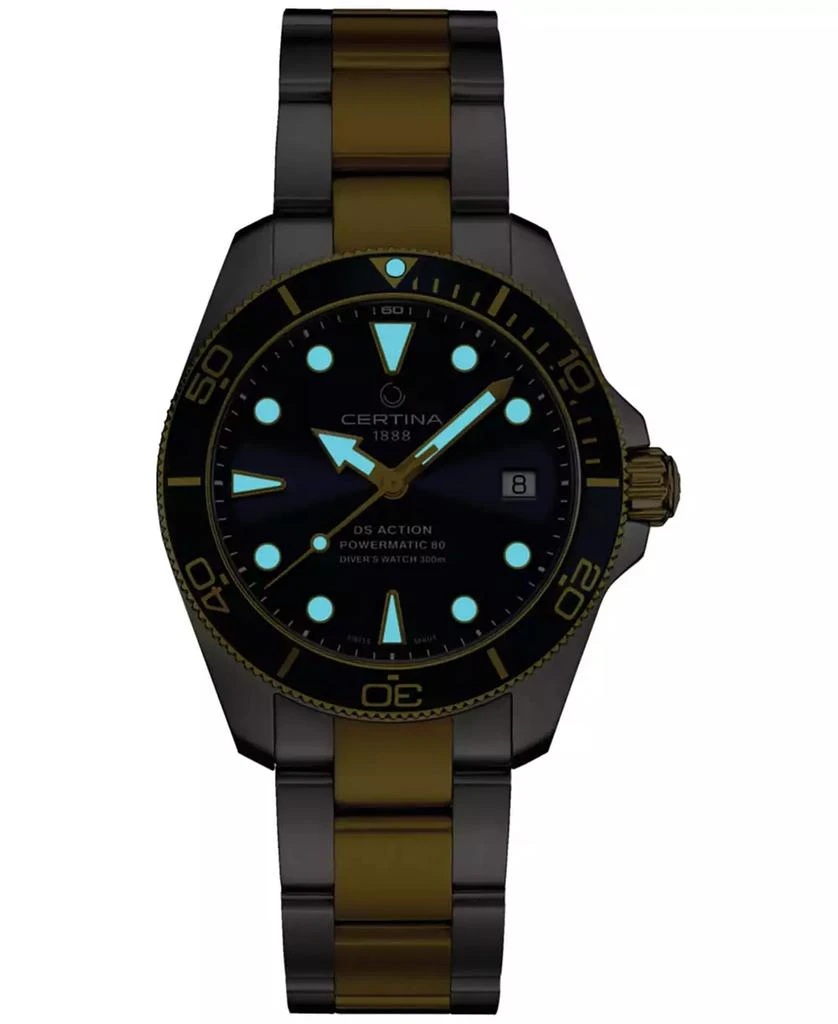 Certina Unisex Swiss Automatic DS Action Diver Two-Tone Stainless Steel Bracelet Watch 38mm 7