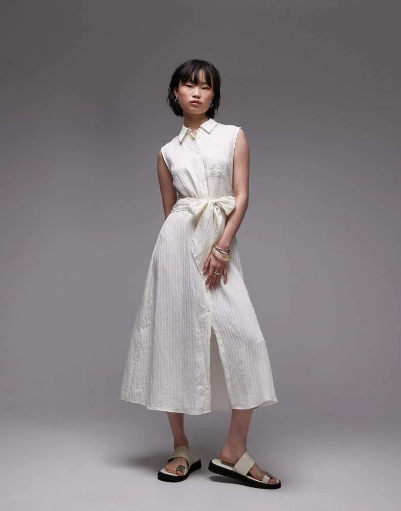 knee length dresses for ladies Arabella Cotton Maxi Dress-White Broderie main image 1