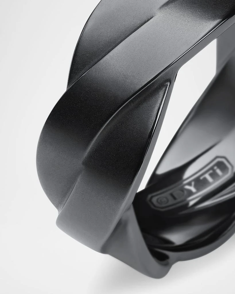 David Yurman Men's DY Helios Band Ring in Black Titanium, 9mm 4
