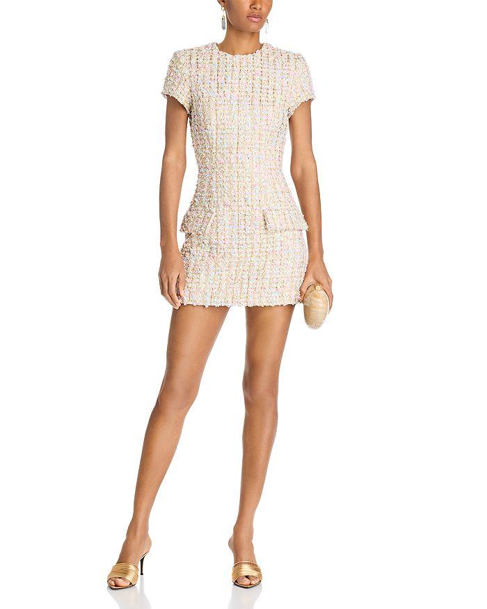 Sergio Hudson Tweed Mini Dress