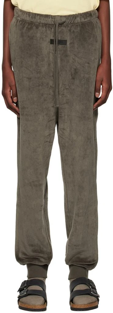Essentials Gray Drawstring Lounge Pants 1