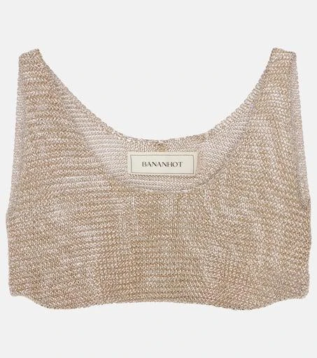 Bananhot Knitted lamé bra top 1