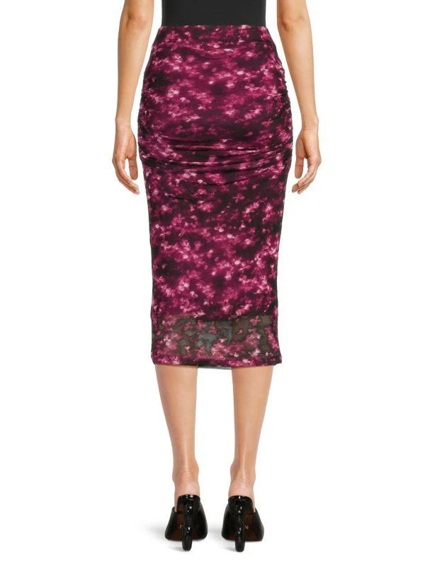 Calvin Klein Floral Ruched Midi Skirt 2