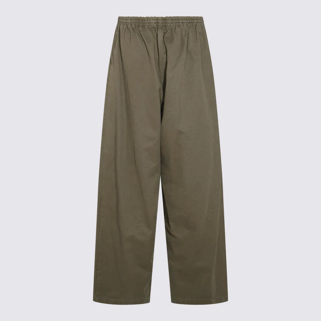 Balenciaga Dark Green Cotton Pants 2
