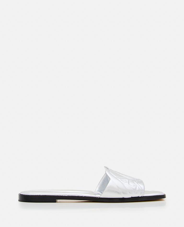 Alexander McQueen Flat Leather Slide Sandal - Slippers Alexander McQueen Flat Leather Slide Sandal - Slippers
