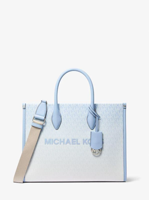 Michael Kors Mirella Medium Ombré Logo Tote Bag 1
