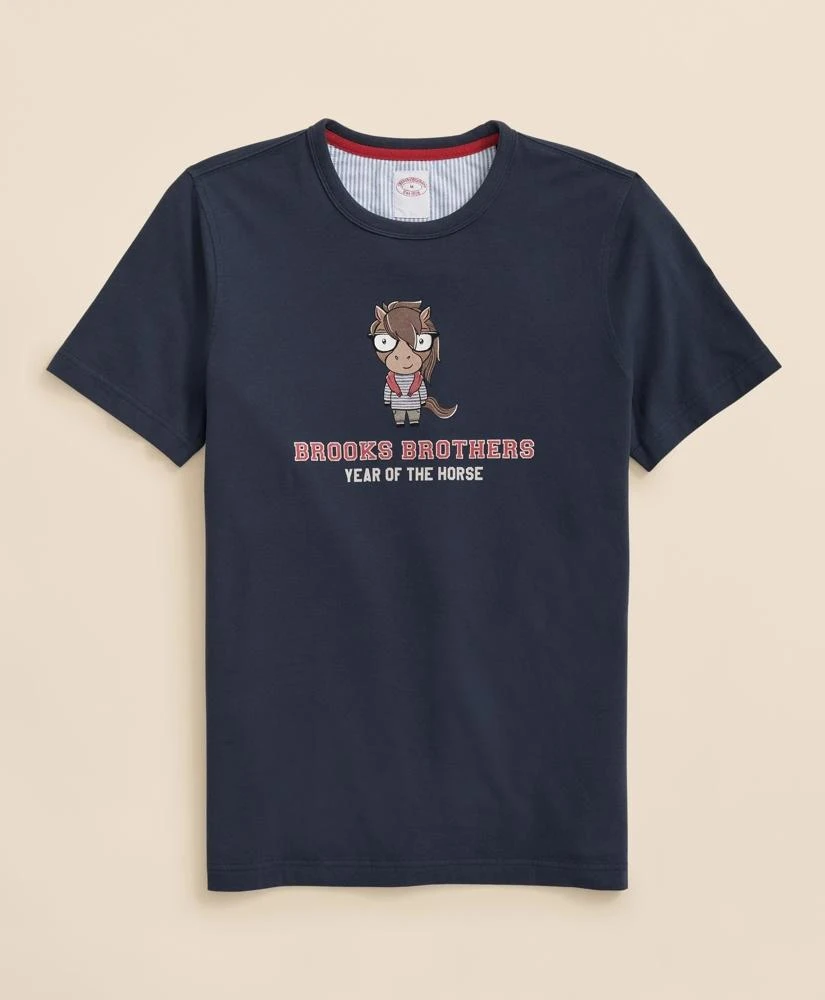 Brooks Brothers Men
s Lunar New Year 100% Cotton Graphic T-Shirt 5