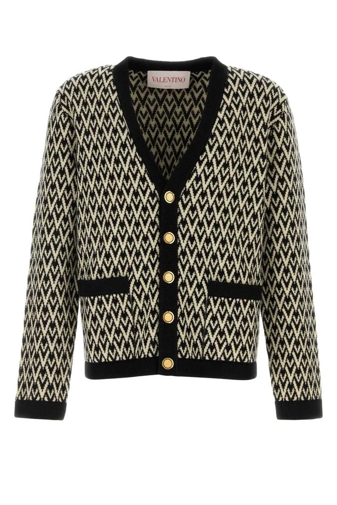 Valentino EMBROIDERED WOOL CARDIGAN 1