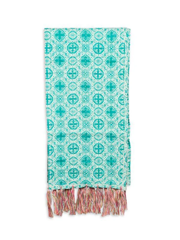 TAJ HOTEL Kantha Embroidered Scarf 3