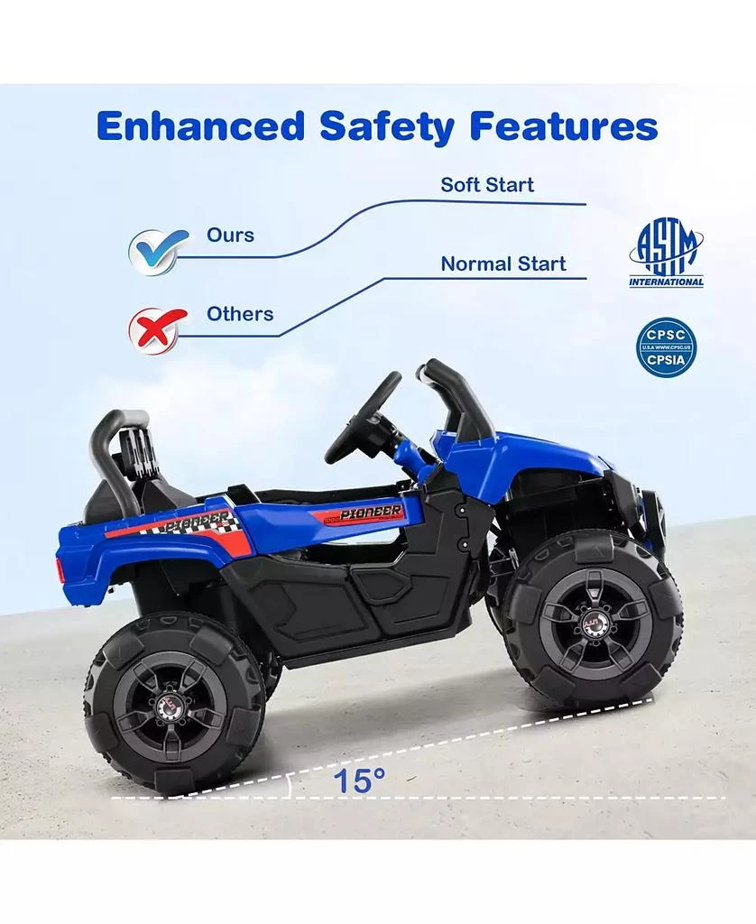 Mecale 12V Battery Powered Electric Vehicle with Remote Control and 3 Speeds 6