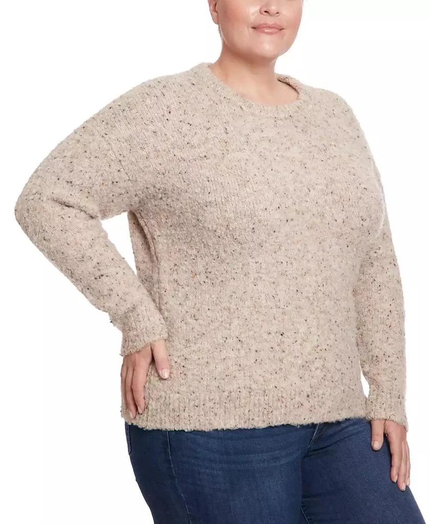Joseph A Plus Size Boucle Crewneck Pullover Sweater 3