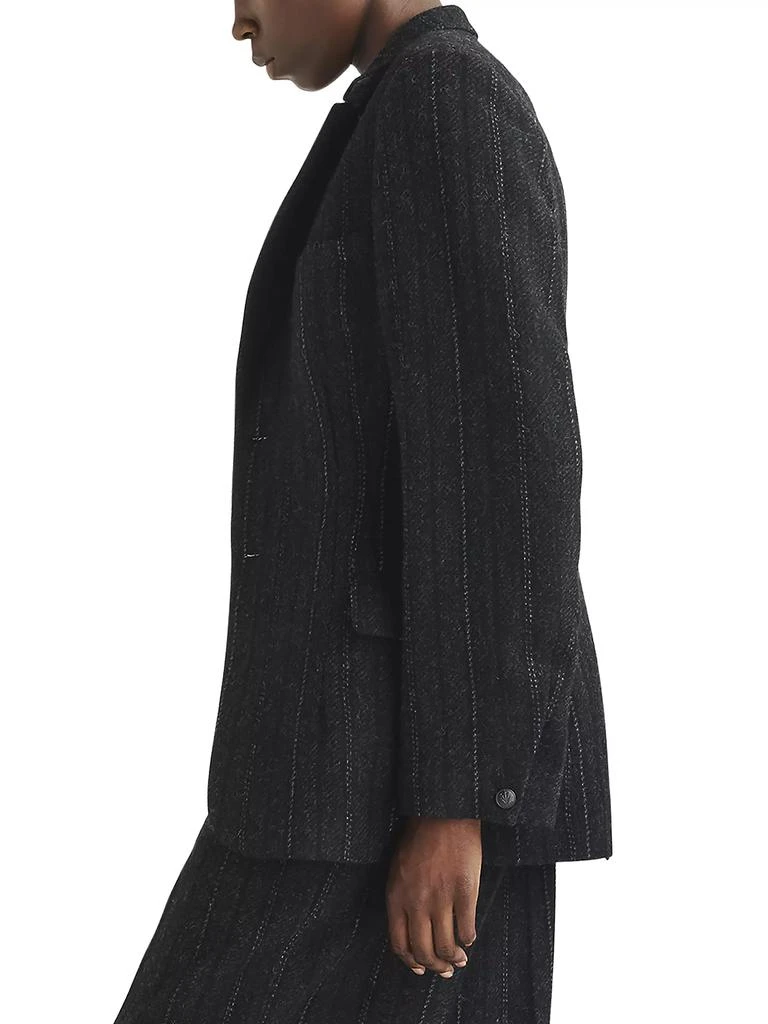 rag & bone Laurence Striped Wool Single-Breasted Blazer 4