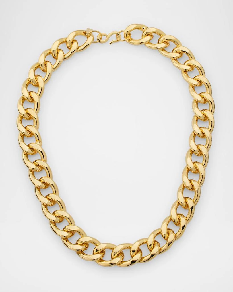 Kenneth Jay Lane Gold Link Necklace from Neiman Marcus