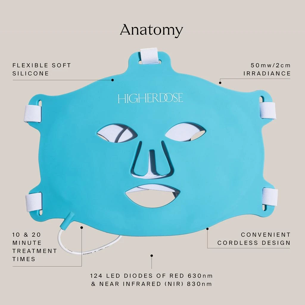 HigherDOSE HigherDOSE Red Light Face Mask 3