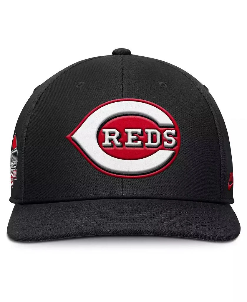 NIKE Men's Black Cincinnati Reds Pro Performance Snapback Hat 3