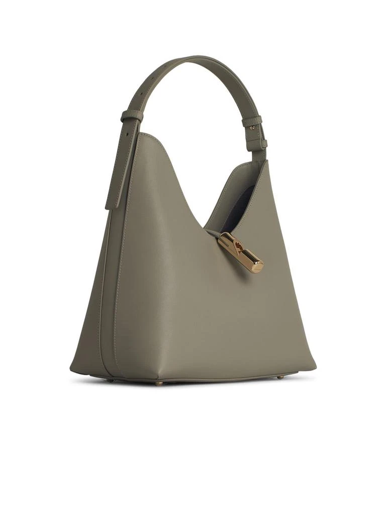 Furla hobo Goccia Grey Leather Bag 2