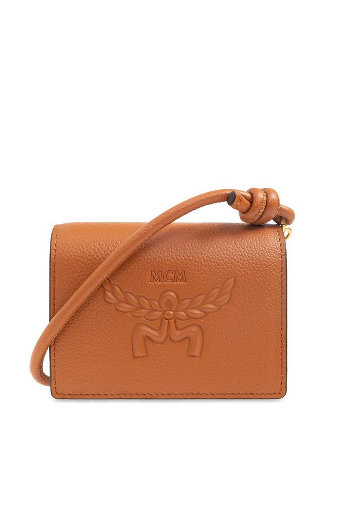 折りたたみ財布 MCM Caramel leather mini Mode Travia wallet (MYLCSLM01 CO) MCM Caramel leather mini Mode Travia wallet - Wallets