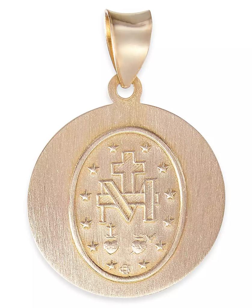 Macy's Miraculous Medal Pendant in 14k Yellow Gold