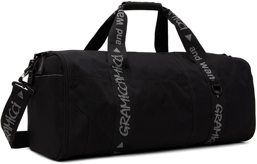 and wander Black Gramicci Edition Multi Patchwork Boston Duffle Bag 3