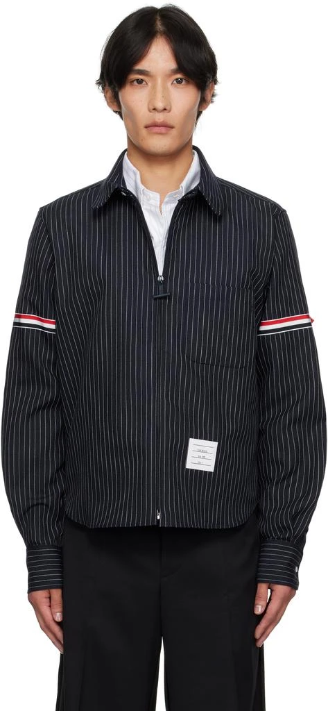 Thom Browne Navy Pinstripe Shirt 1