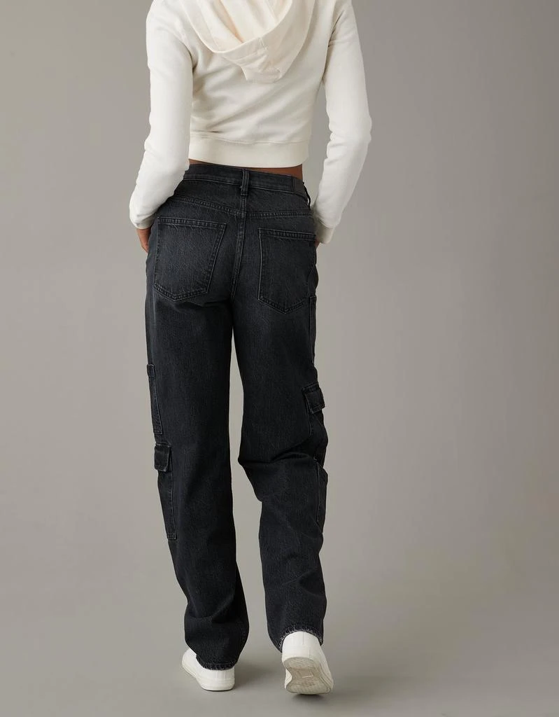 American Eagle Outfitters AE Super High-Waisted Baggy Straight Cargo Jean 5