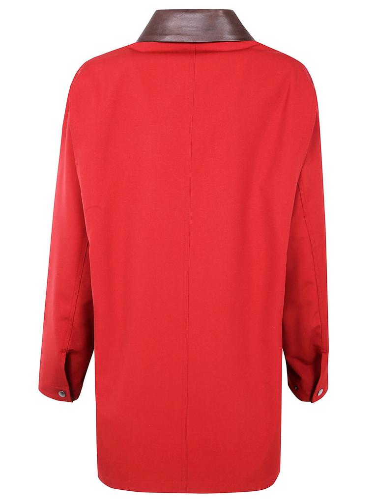 AURALEE Auralee Contrast Collar Coat