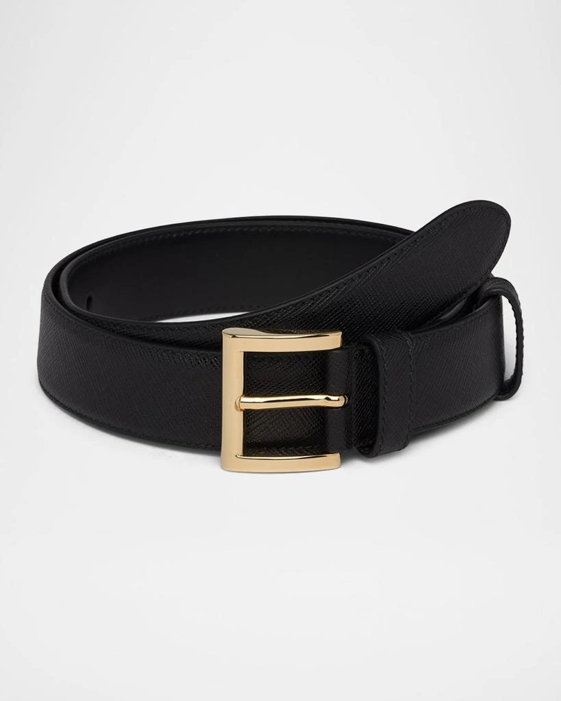 Prada Classic Saffiano Belt - Belts - Free Shipping - BeyondStyle
