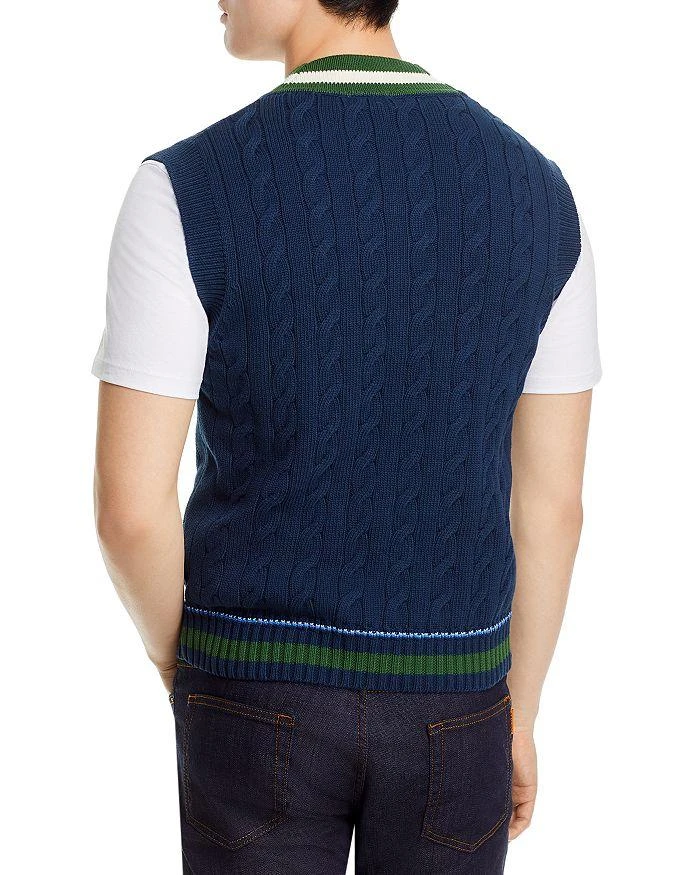 Lacoste Classic Fit Cable Knit Sweater Vest 2