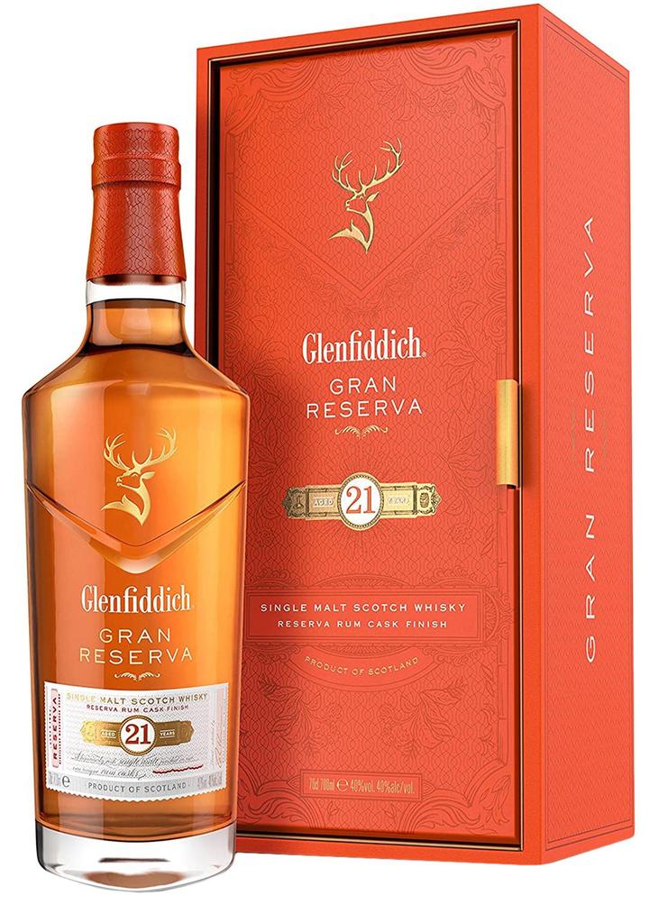 Glenfiddich 21 Year Old Gran Reserva Rum Cask Finish Single Malt Scotch Whisky
