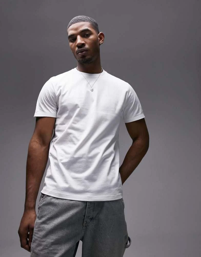 Topman Topman regular fit t-shirt in white 1