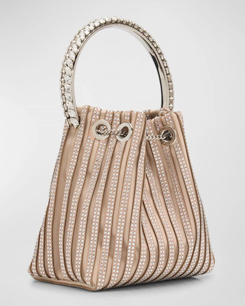 Jimmy Choo Bon Bon Striped Embellished Bucket Bag 7
