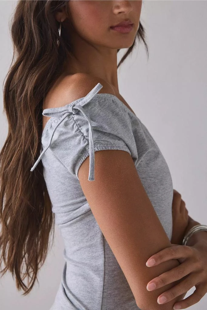 Motel Motel Kanao Off-The-Shoulder Ruffle Tunic Top 2