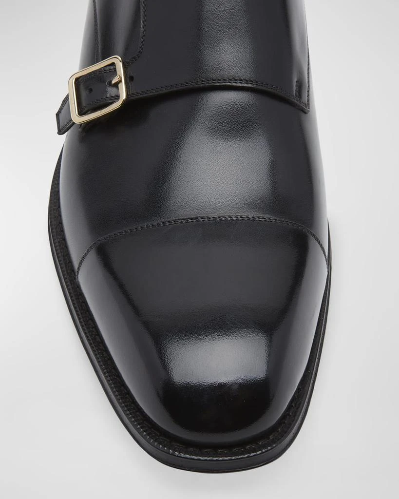 Tom Ford Men's Claydon Leather Double-Monk Strap Loafers 5