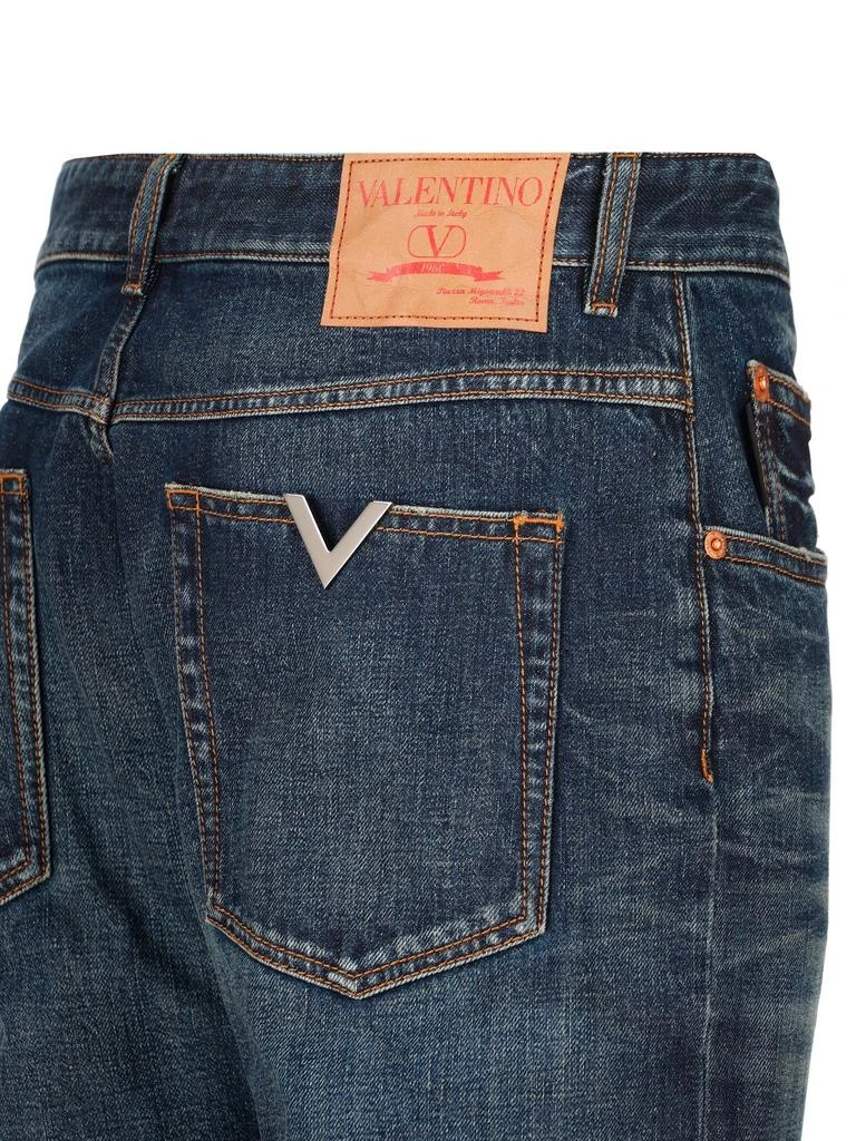 Valentino Valentino Logo Patch Mid-Rise Jeans 3