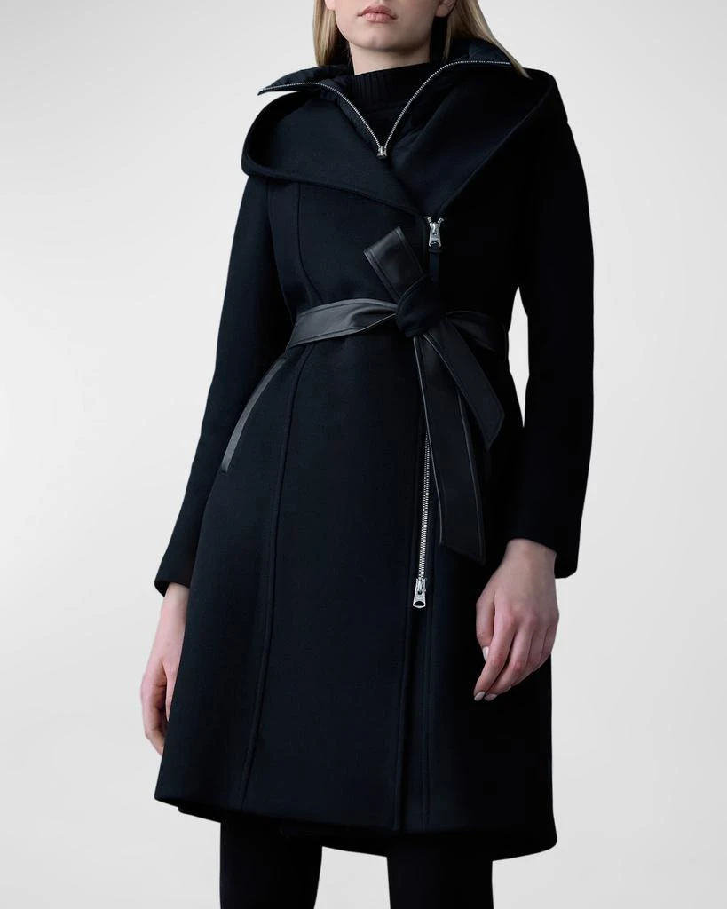 Mackage Shia 2-in-1 Double-Face Wool Coat with Removable Bib 5