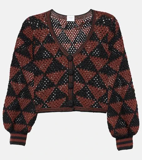 ANNA KOSTUROVA Malia crochet cotton cardigan 1