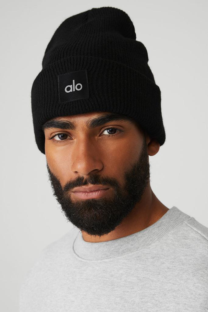 Alo Everyday Beanie - Black - Hats - Free Shipping - BeyondStyle