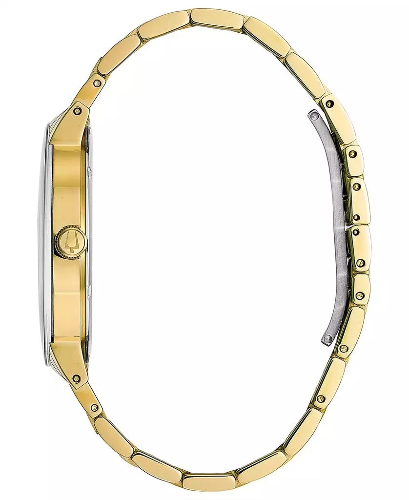 Bulova Men's Futuro Diamond Dress Diamond-Accent Gold-Tone Stainless Steel Bracelet Watch 42mm 2
